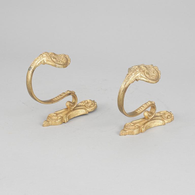 GARDINOMTAG, ett par, omkring 1850.