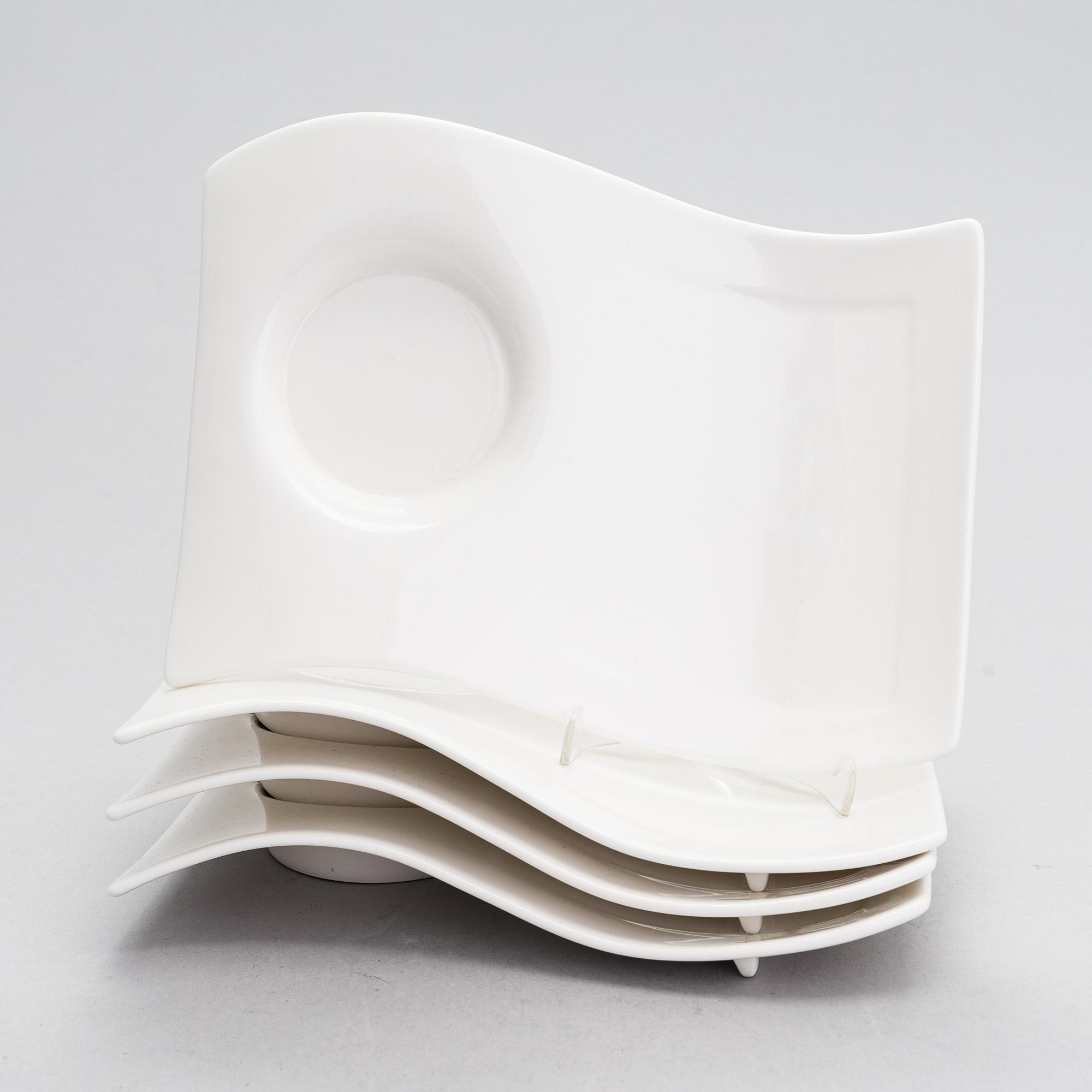 Service parts, "New wave", 37 parts, Villeroy & Boch. Germany.