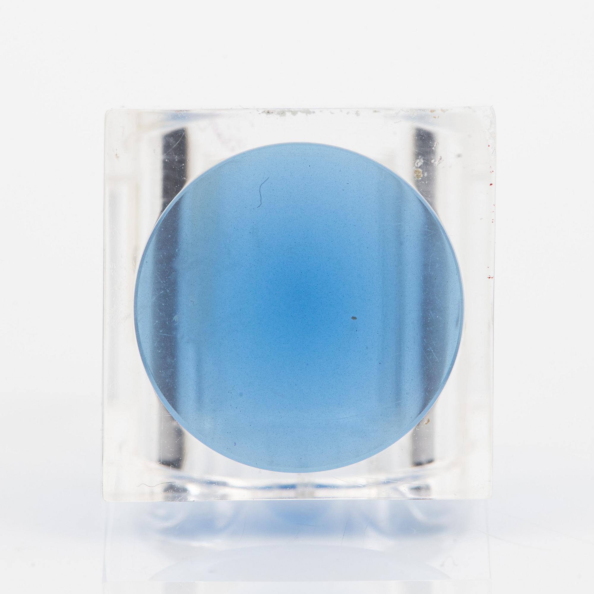 Siv Lagerström, three rings and cufflinks, acrylic plastic, 1970s.