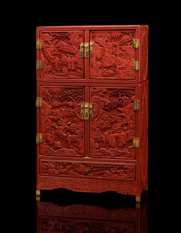 SKÅP, lack, Qing dynastin, 17/1800-tal.
