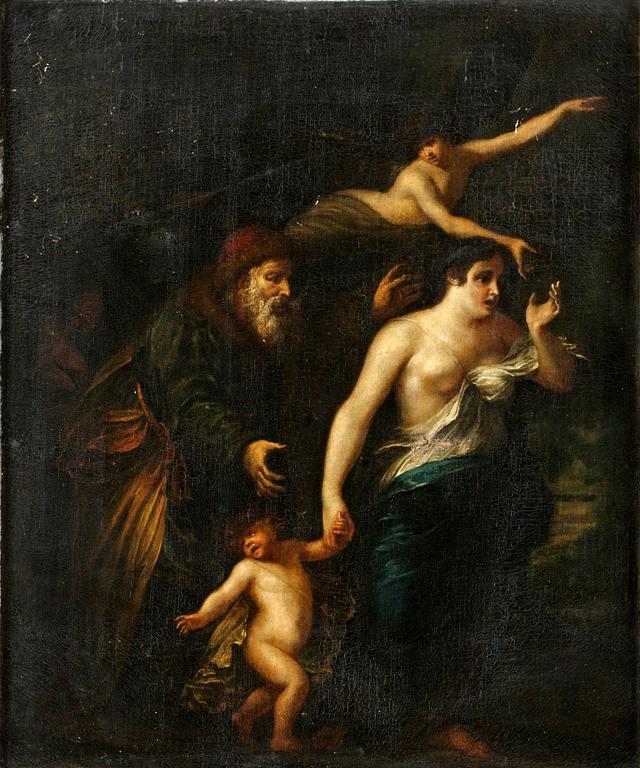 Gerbrandt van den Eeckhout Hans krets, Abraham fördriver Hagar och Ismael.