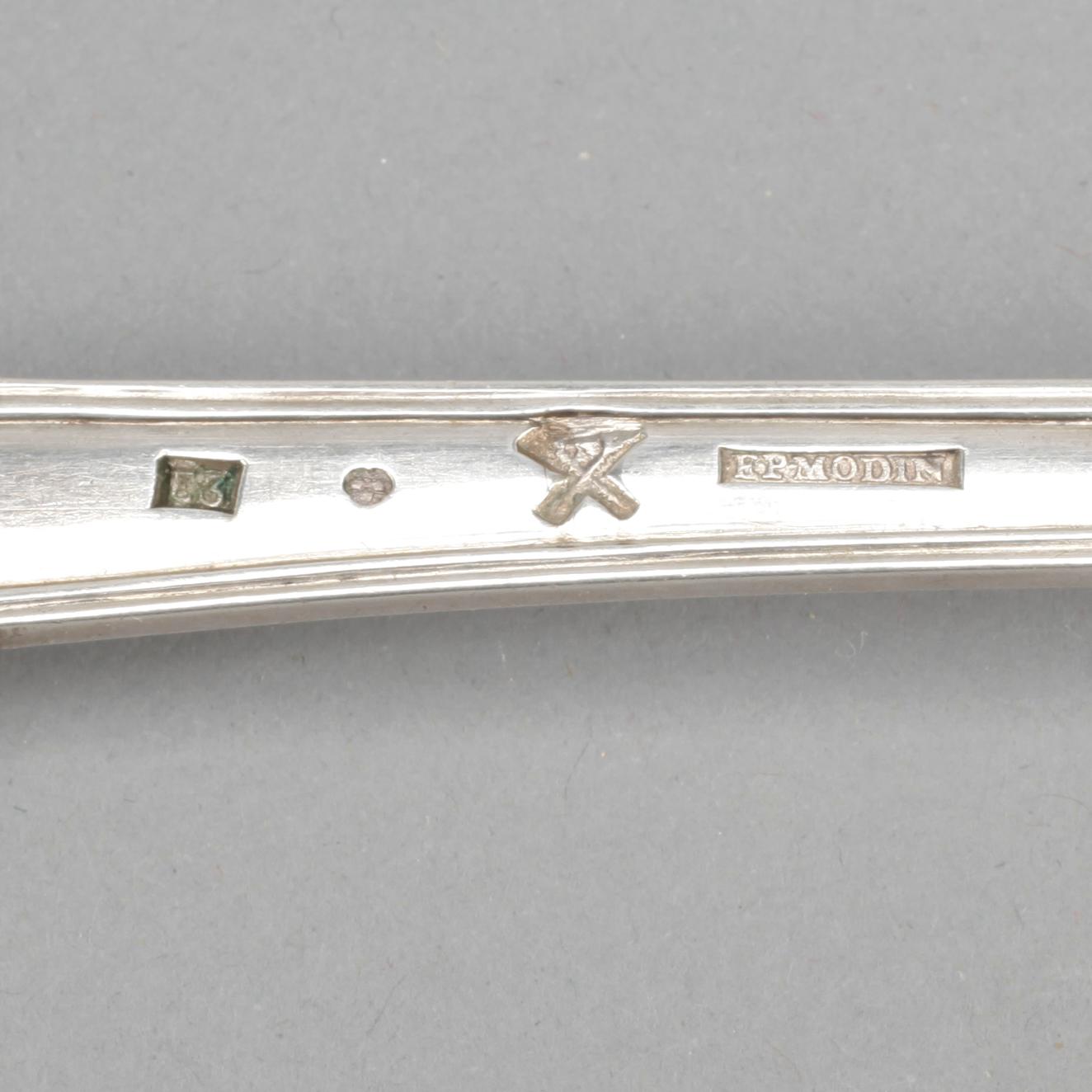 SOPPSLEV, silver, Elias Petter Modin, Sundsvall 1811. Vikt ca 215 gram.