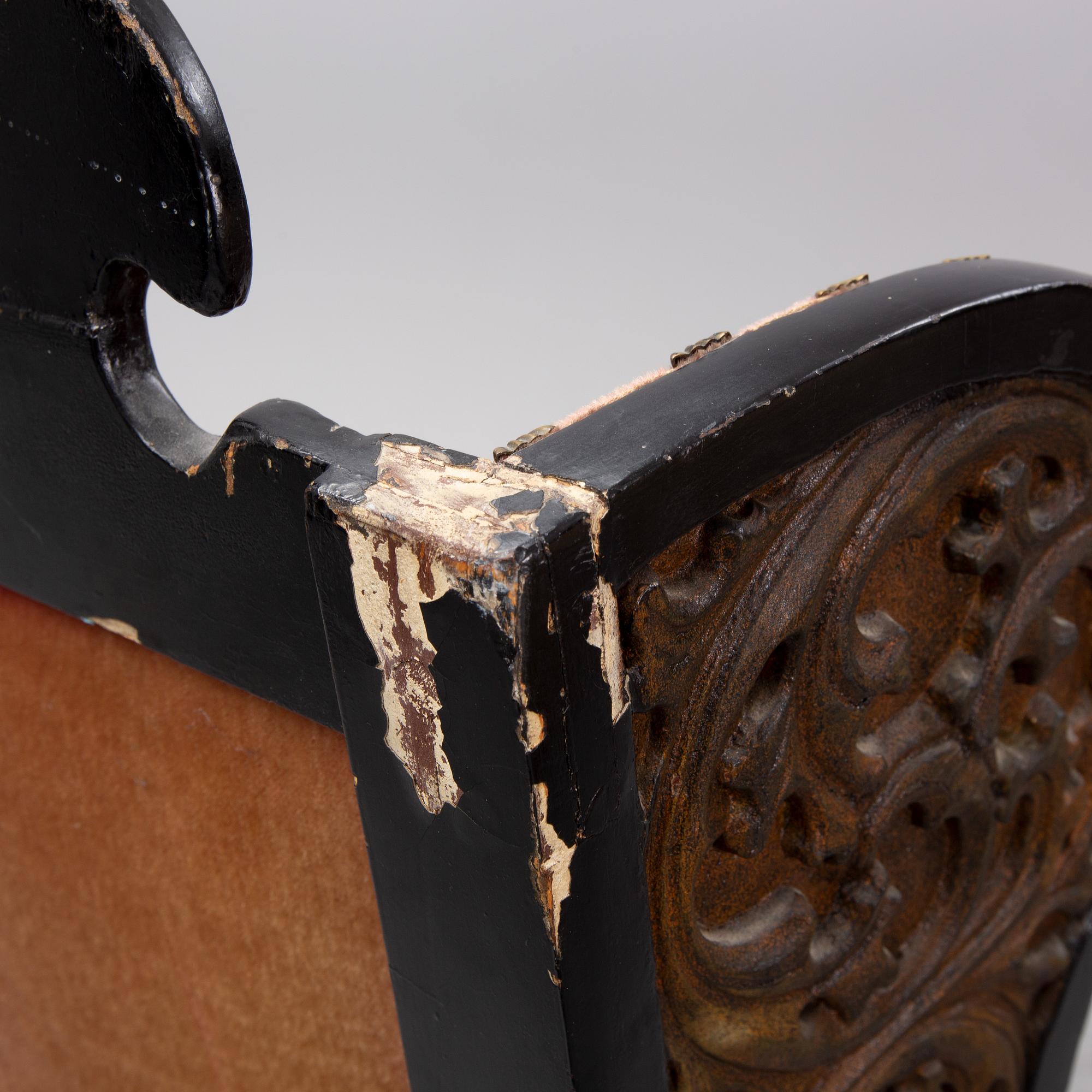 A Swedish Baroque armchair, early 18th century.