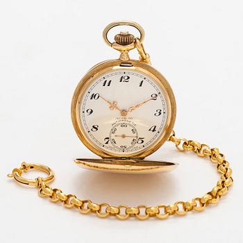 Longines, pocket watch, hunter, 50.5 mm.