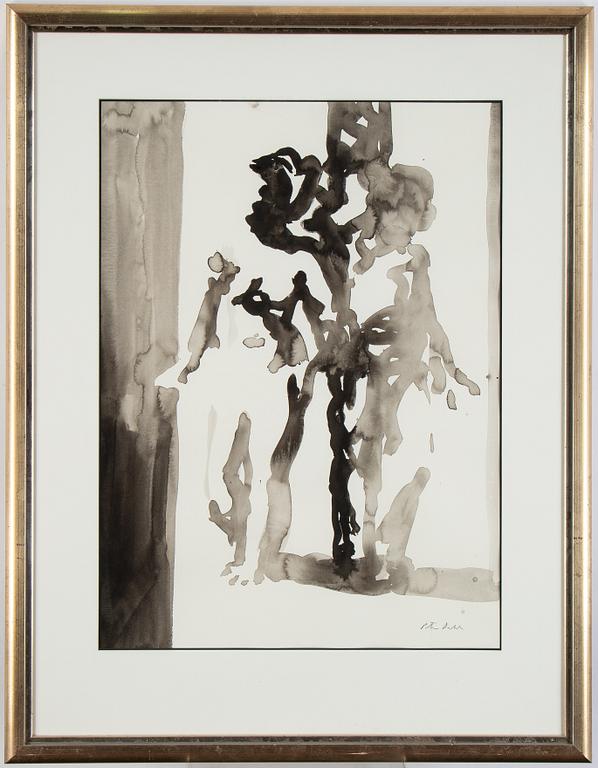 Peter Dahl, watercolour, signed.