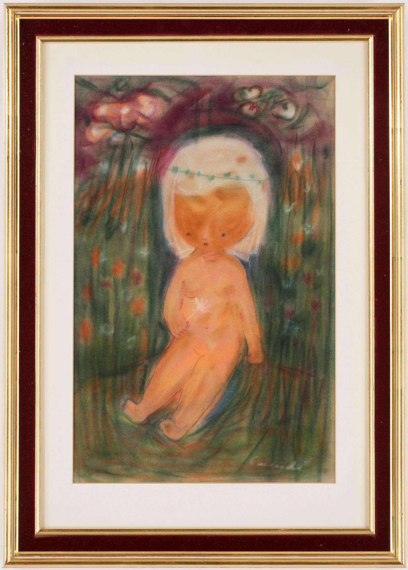 KURT CARENDI, pastell på papper, signerad.