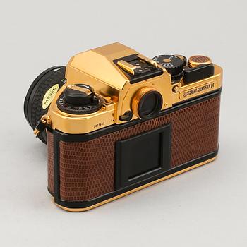 NIKON FA, gold camera grand prix 84 edition, förgylld, 1984.