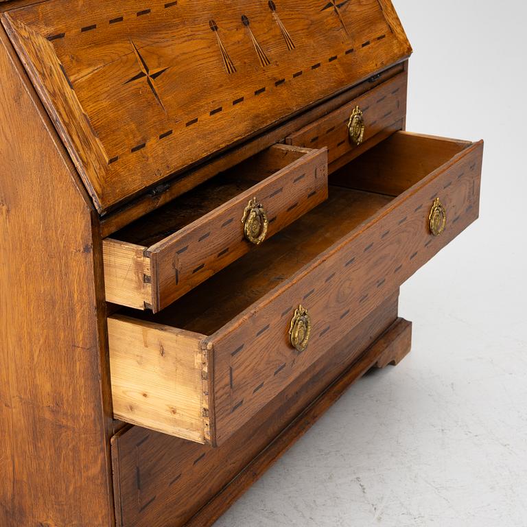 A writing cabinet, 18th Century.