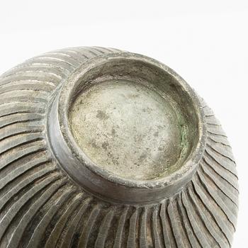 Gunnar Nylund, likely, bowl, pewter.