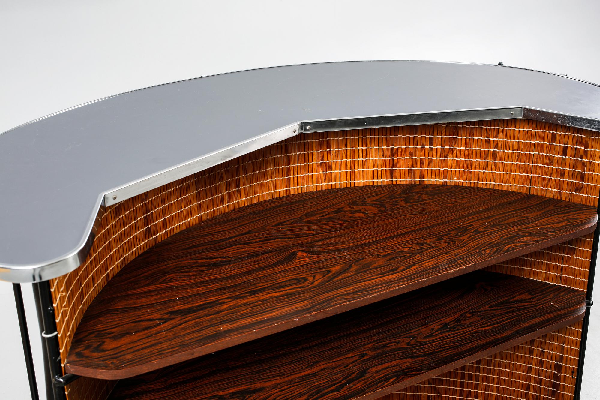 BARDISK samt BARSTOLAR, 3 st, 1950/60-tal.