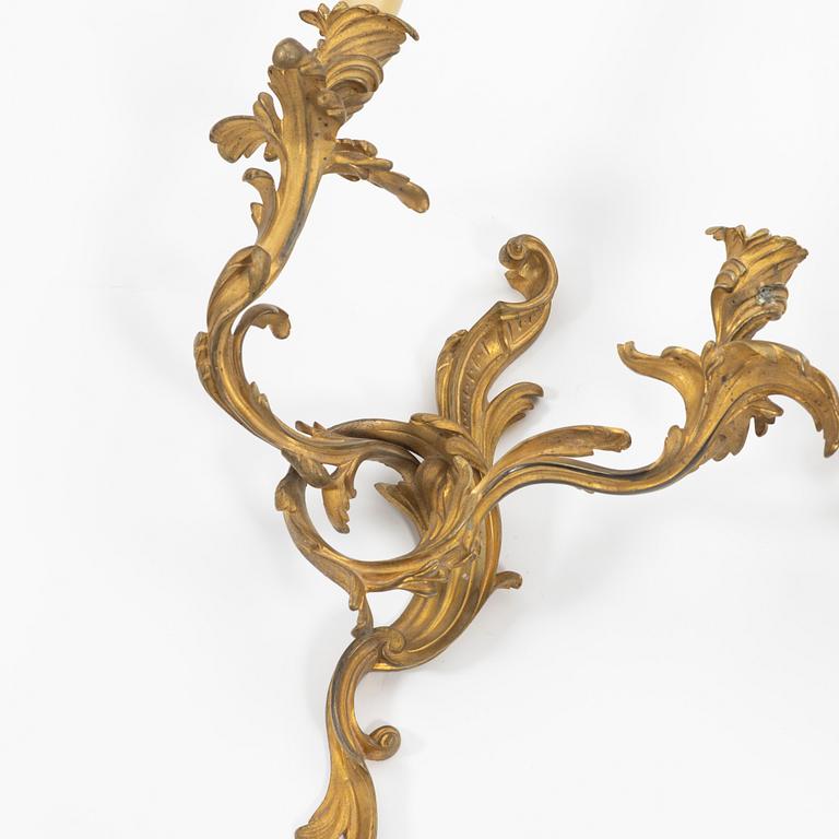 A pair of appliques, Louis XV style, France.
