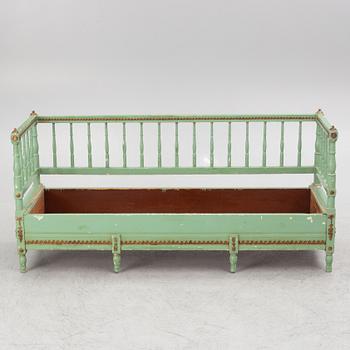 A Gustavian sofa, Sweden, around 1800.