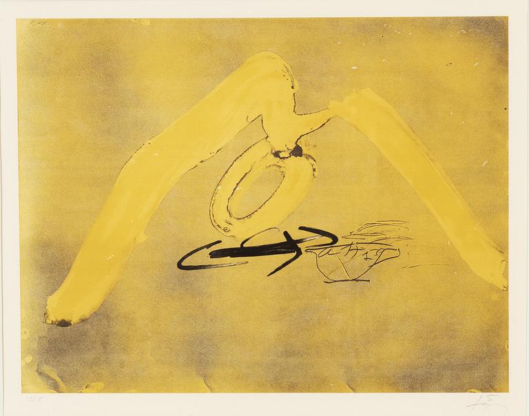 Antoni Tàpies, a lithograph in colours, 1982, signed 33775.