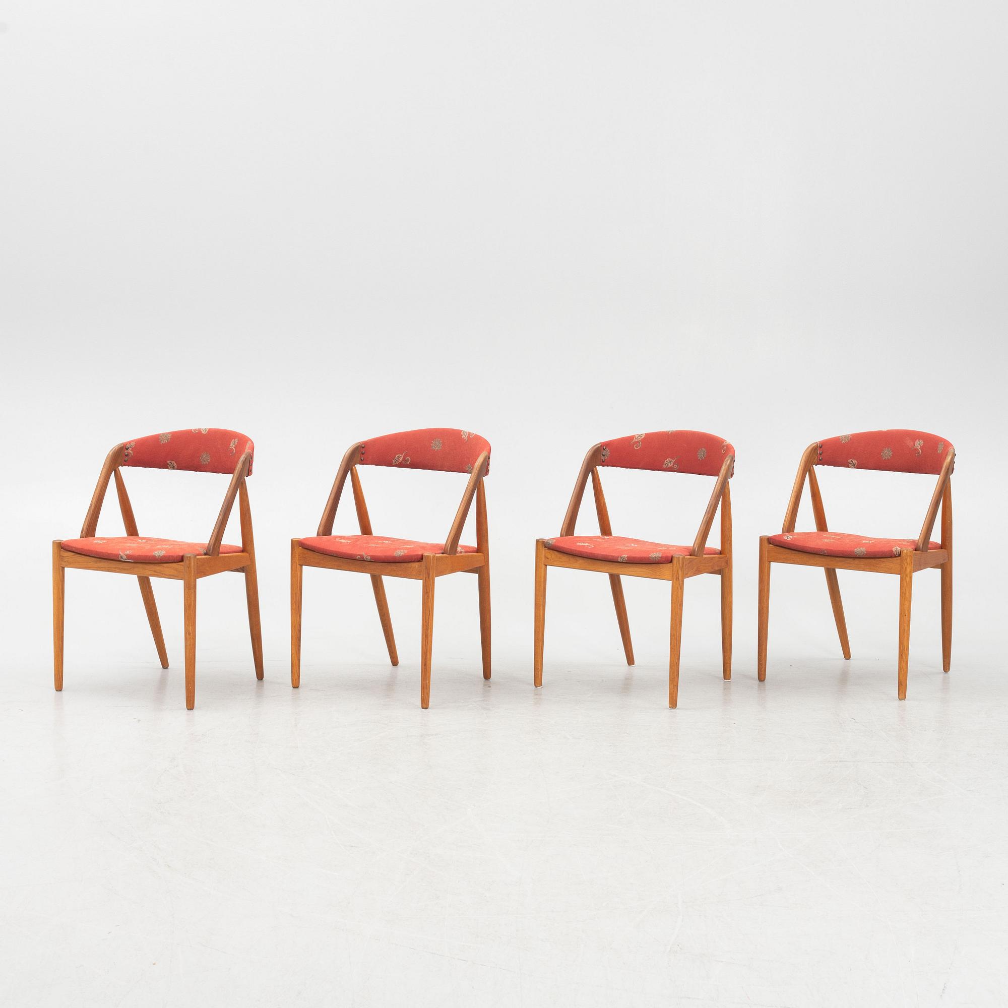 Kai Kristiansen, stolar, 4 st, "Pige/T21", Danmark, 1950/60-tal.