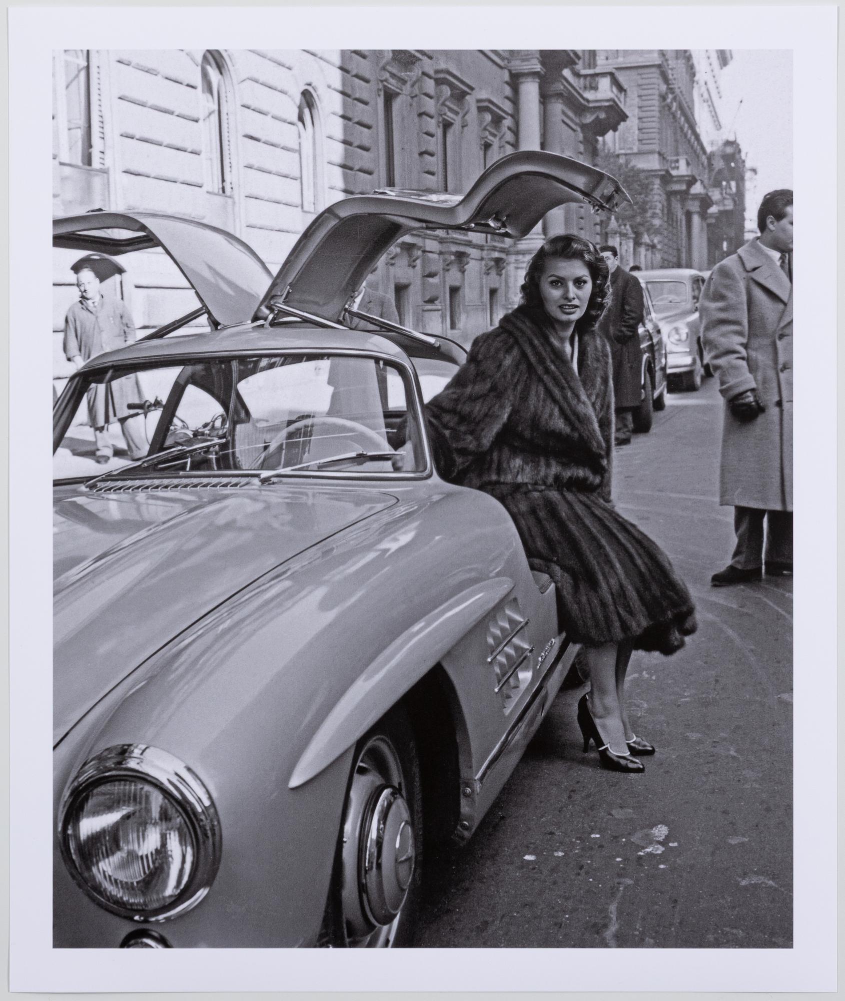 Per-Olow Anderson, "Sophia Loren in Per-Olows MB 300 SL in Rome, 1954".