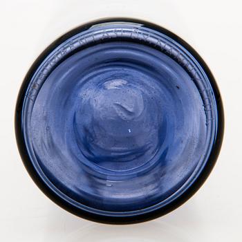 NANNY STILL, FLASKA, glas, modell 1737, signerad Nanny Still, Riihimäen Lasi oy.