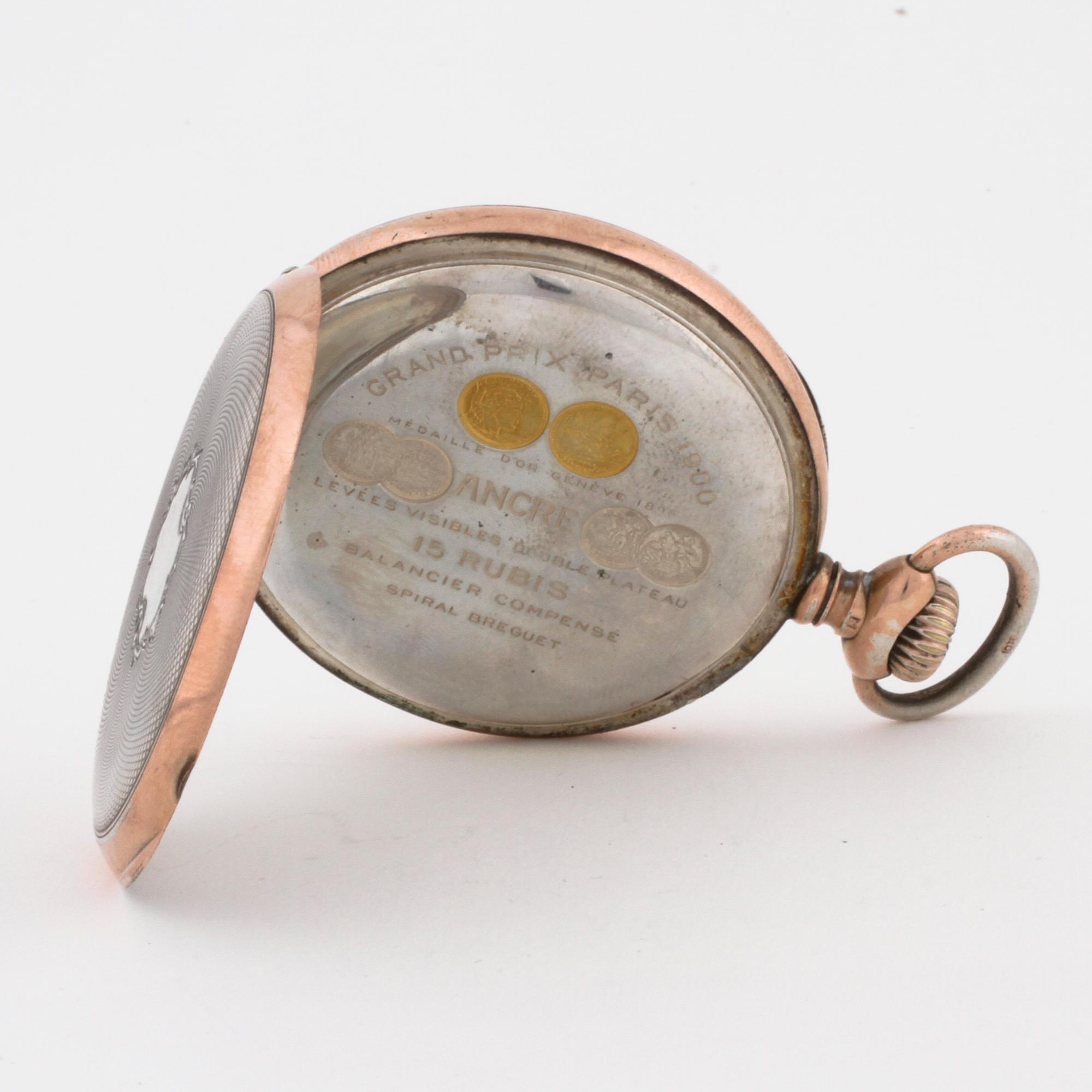 ZENITH, urtavla märkt  "N. Holmkvist Stockholm", fickur, 52 mm.