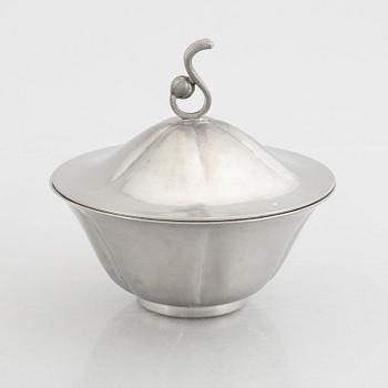 Edvin Ollers, a 5-piece pewter tea and coffee set, Stockholm, 1929.
