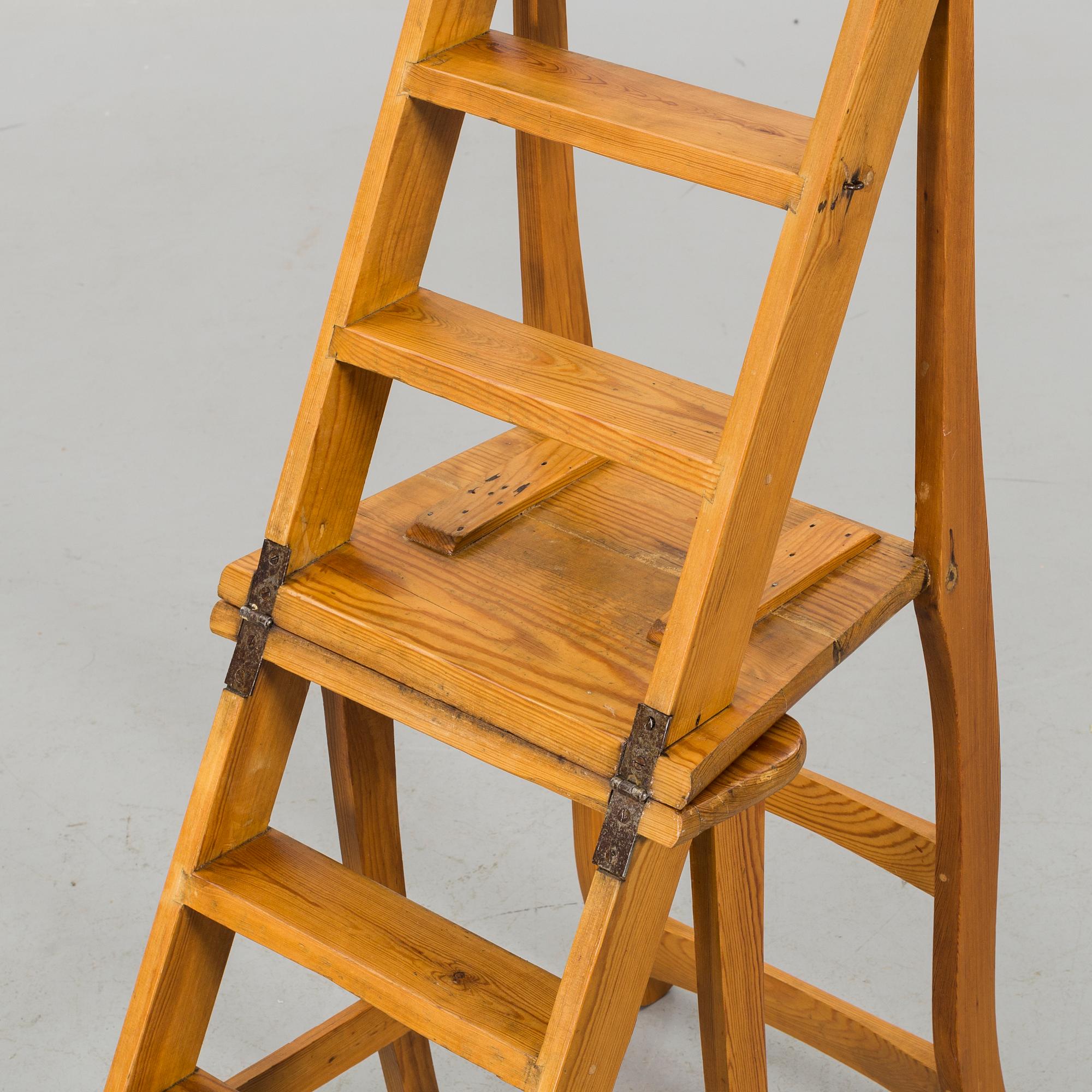 A 20th century chair/ladder.