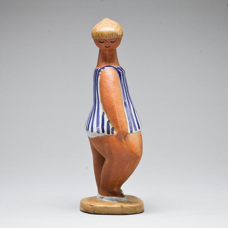 FIGURIN, stengods. "Dora", Lisa Larson.