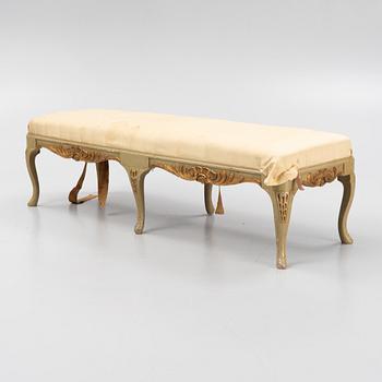 A Rococo style bench, first half of the 20th century.
