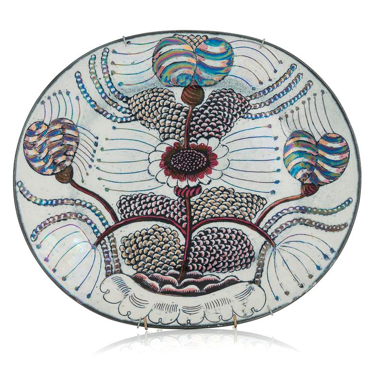 Birger Kaipiainen, koristevati, kivitavaraa, signeerattu Kaipiainen, Arabia.