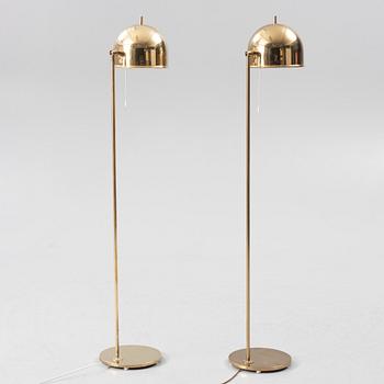 Eje Ahlgren, a pair of model G-075 floor lamps,  Bergbom, 1960s/70s.