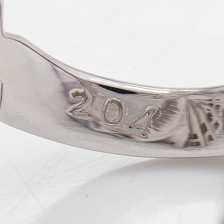 Alain Roure, ring "Steps", 18K vitguld med diamanter ca 2.04 ct totalt. Frankrike.