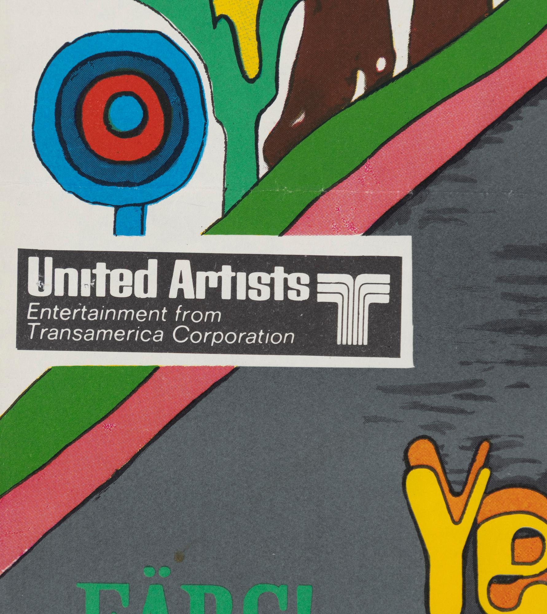 A vintage movie poster, 'The Beatles Yellow Submarine', 1968.