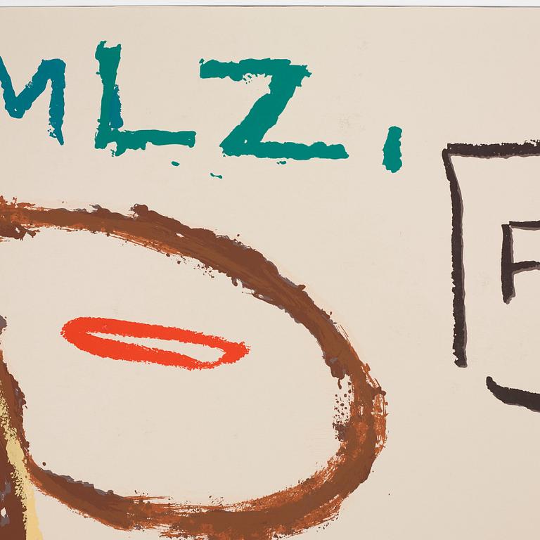 Jean-Michel Basquiat After, "Hollywood Africans in Front of the Chinese Theater with Footprints of Movie Stars".