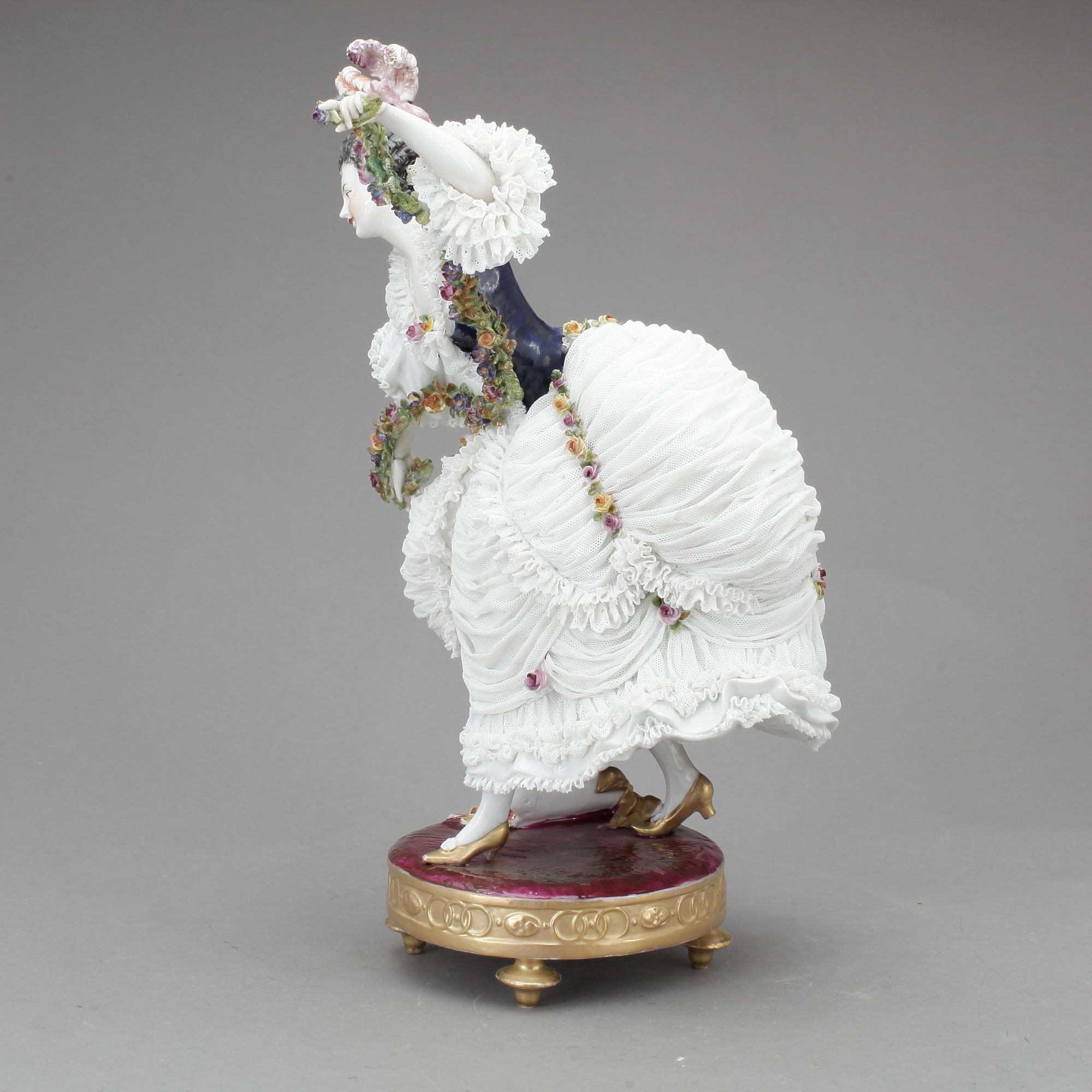 FIGURIN, porslin, Sevrès liknande märke, 1800-tal.