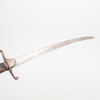 A Swedish sarbre m/1831 and cutlass for the swedish army, m/1856.