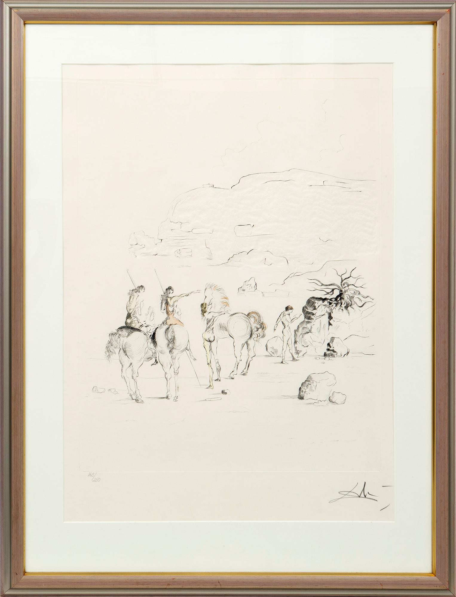 Salvador Dalí, "Amazon de cheval".