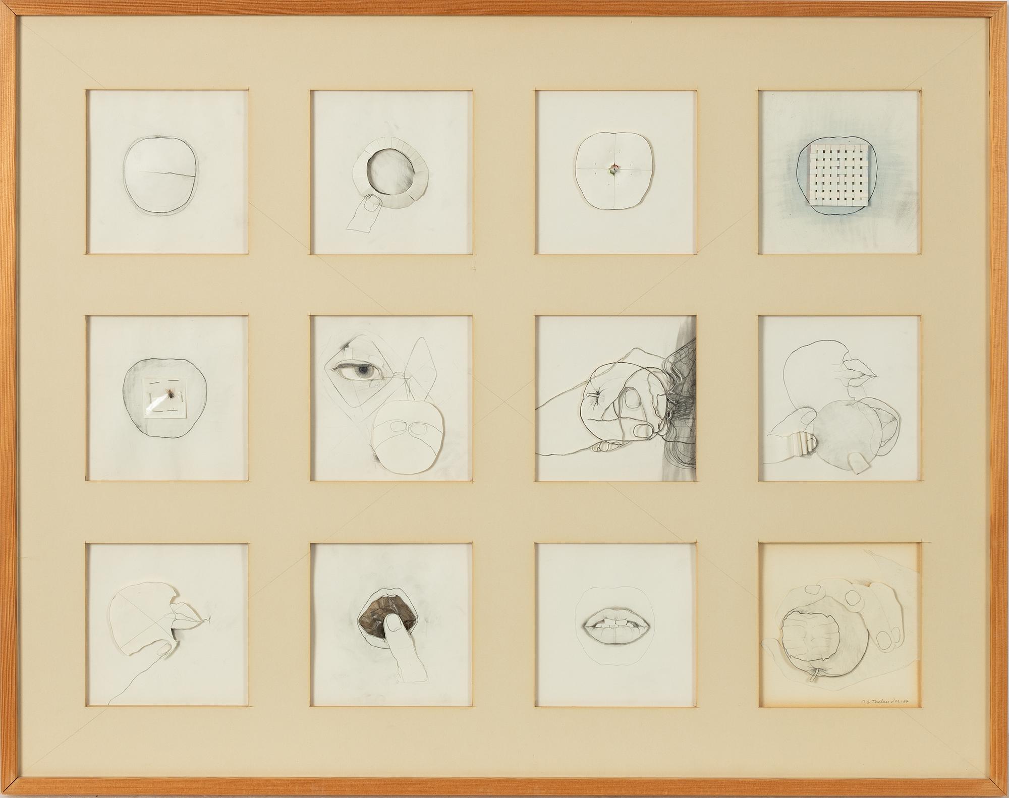 PG Thelander, Utan titel, kollage.