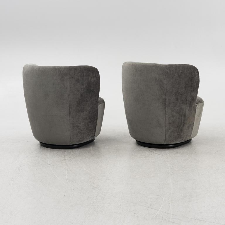 Space Copenhagen, a pair of 'Stay Lounge Chairs', Gubi.