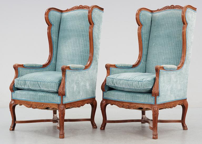 FÅTÖLJER, ett par, 1900-tal.