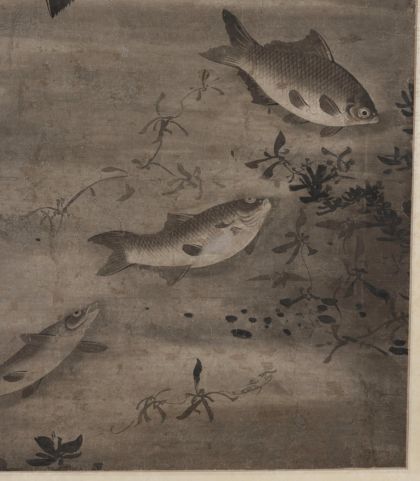 RULLMÅLNING, troligen Japan med kinesisk montering, 1800-tal.