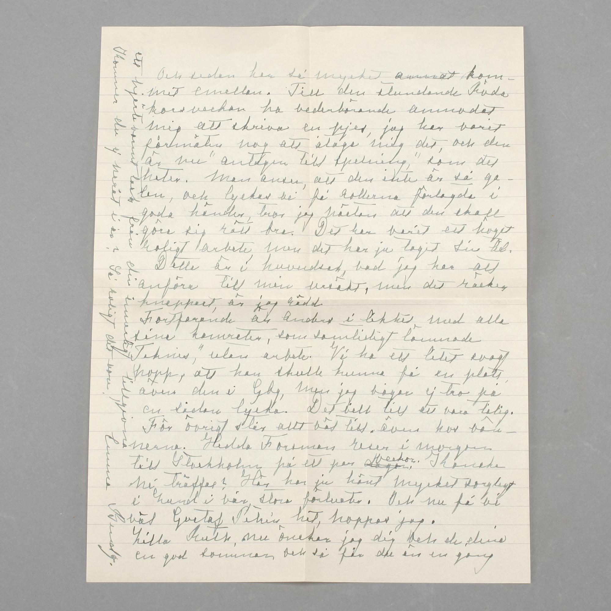 BREV MED AUTOGRAFER, 8 st, främst författaren Ernest Renan (1823-1892).