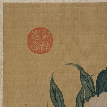 Qian Weicheng, efter, "Blommor". Sen Qingdynasti/1900-tal.
