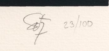 Jesús Rafael Soto, serigrafi, signerad och numrerad 23/100.