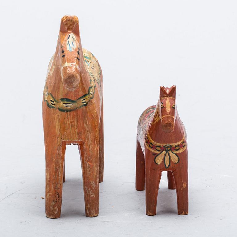 DALAHÄSTAR, 2 st, 1930/40-tal.