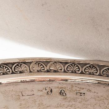 A parcel gilt silver bowl by Carl Tengsted Gothenburg 1834.