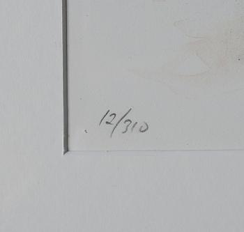 LARS JONSSON, färglitografi, signerad och numrerad 12/310.