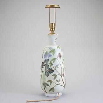BORDSLAMPA, stengods, signerad, Carl Harry Stålhane. Rörstrand.