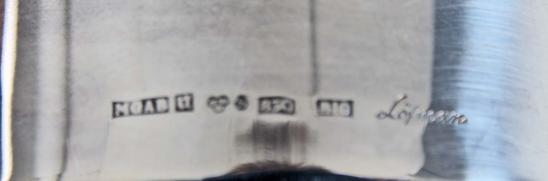 LJUSSTAKAR, ett par, silver, 1900-talets andra hälft.