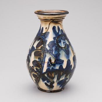 A Danish ceramic vase signed HAK.