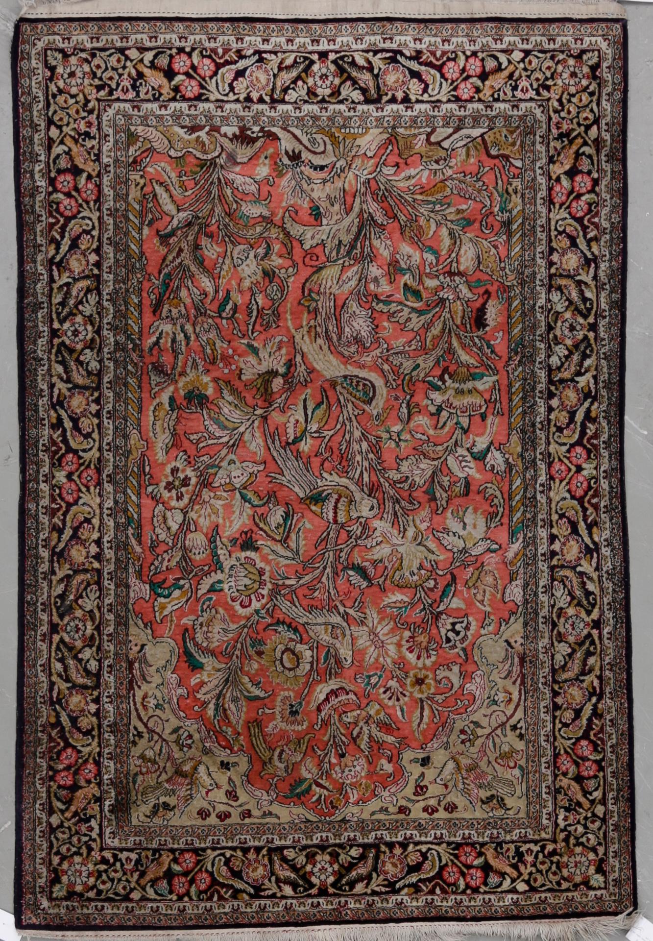 MATTA, Ghom, silke, old. Ca 156 x 105 cm.