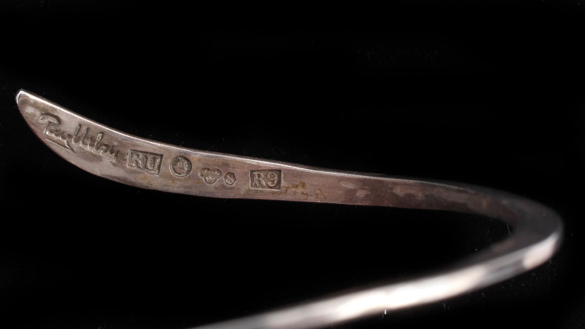 ARMBAND, silver, Rey Urban, Stockholm, 1967.