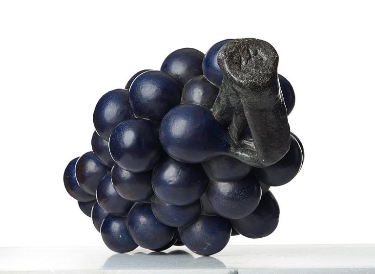 Hans Hedberg, a faience sculpture of a bunch of grapes, Biot, France.