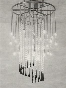 PIETRO DEROSSI, an 'Aulide' ceiling light, Artemide, Italy.